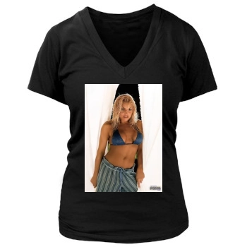 Trish Stratus Women's Deep V-Neck TShirt