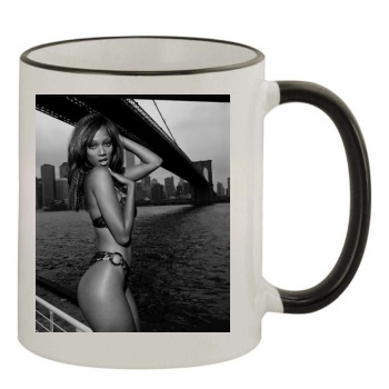 Tyra Banks 11oz Colored Rim & Handle Mug