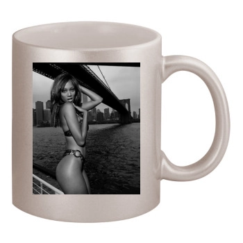 Tyra Banks 11oz Metallic Silver Mug