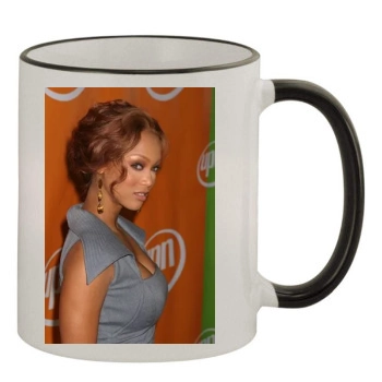 Tyra Banks 11oz Colored Rim & Handle Mug