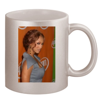 Tyra Banks 11oz Metallic Silver Mug