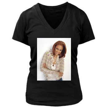 Tyra Banks Women's Deep V-Neck TShirt