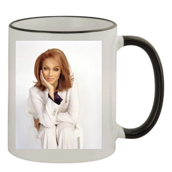 Tyra Banks 11oz Colored Rim & Handle Mug