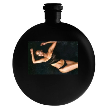 Tyra Banks Round Flask