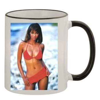 Tyra Banks 11oz Colored Rim & Handle Mug