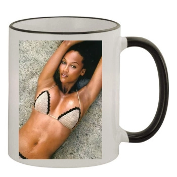 Tyra Banks 11oz Colored Rim & Handle Mug