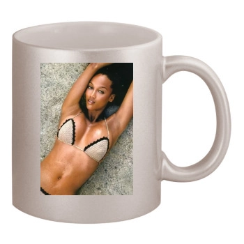 Tyra Banks 11oz Metallic Silver Mug