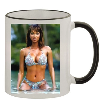 Tyra Banks 11oz Colored Rim & Handle Mug