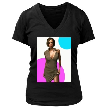 Tyra Banks Women's Deep V-Neck TShirt