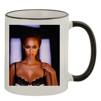 Tyra Banks 11oz Colored Rim & Handle Mug