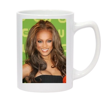 Tyra Banks 14oz White Statesman Mug