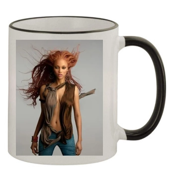 Tyra Banks 11oz Colored Rim & Handle Mug