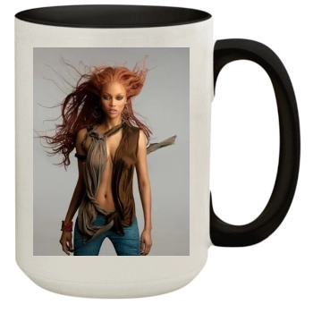 Tyra Banks 15oz Colored Inner & Handle Mug