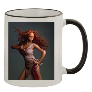 Tyra Banks 11oz Colored Rim & Handle Mug