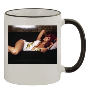 Tyra Banks 11oz Colored Rim & Handle Mug