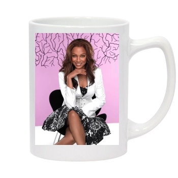 Tyra Banks 14oz White Statesman Mug