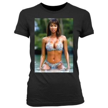 Tyra Banks Women's Junior Cut Crewneck T-Shirt