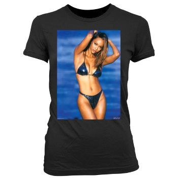 Tyra Banks Women's Junior Cut Crewneck T-Shirt