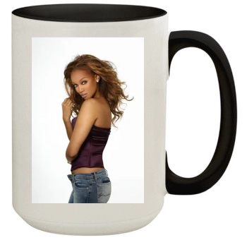 Tyra Banks 15oz Colored Inner & Handle Mug