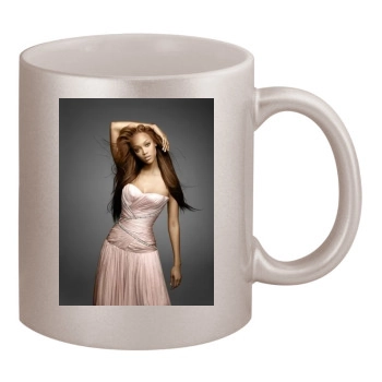 Tyra Banks 11oz Metallic Silver Mug