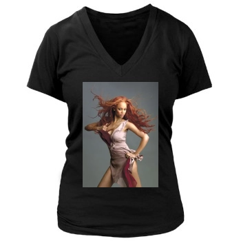 Tyra Banks Women's Deep V-Neck TShirt