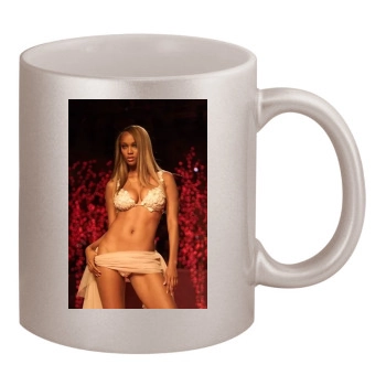 Tyra Banks 11oz Metallic Silver Mug