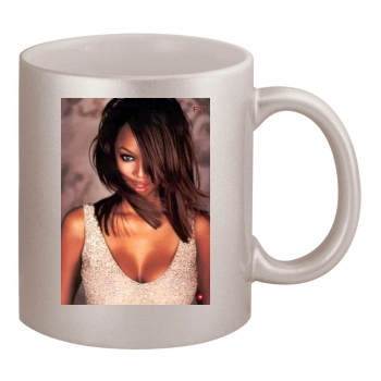 Tyra Banks 11oz Metallic Silver Mug