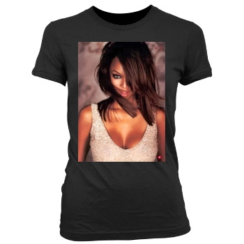 Tyra Banks Women's Junior Cut Crewneck T-Shirt