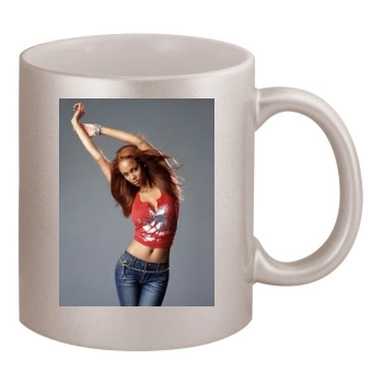 Tyra Banks 11oz Metallic Silver Mug