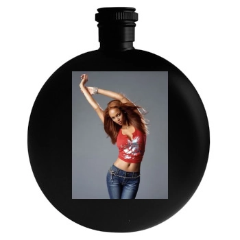 Tyra Banks Round Flask