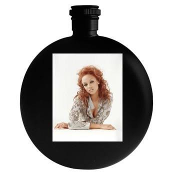 Tyra Banks Round Flask