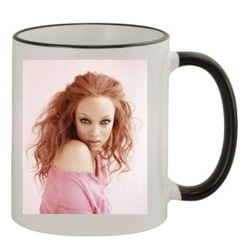 Tyra Banks 11oz Colored Rim & Handle Mug