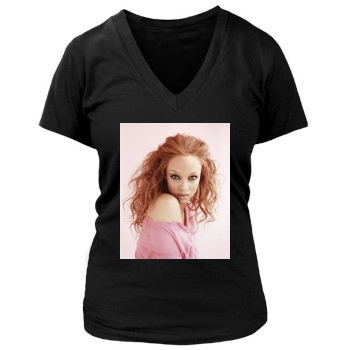 Tyra Banks Women's Deep V-Neck TShirt