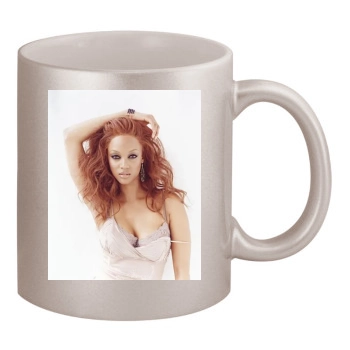 Tyra Banks 11oz Metallic Silver Mug