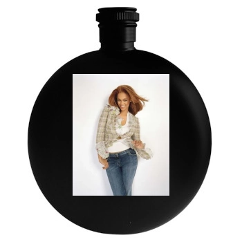 Tyra Banks Round Flask