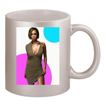 Tyra Banks 11oz Metallic Silver Mug