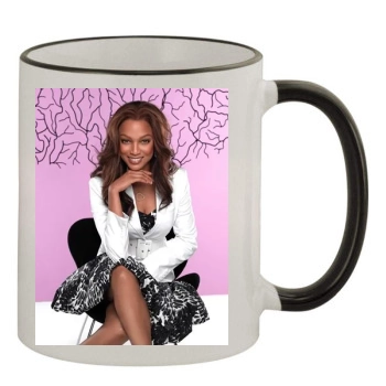 Tyra Banks 11oz Colored Rim & Handle Mug