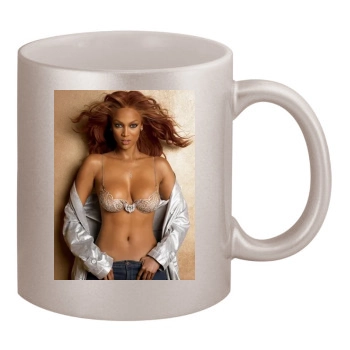 Tyra Banks 11oz Metallic Silver Mug