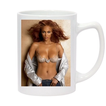 Tyra Banks 14oz White Statesman Mug