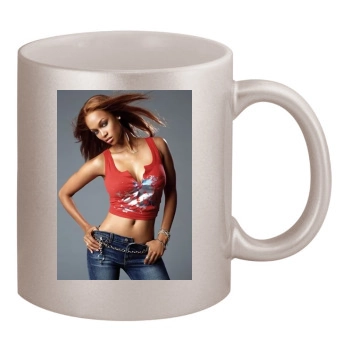 Tyra Banks 11oz Metallic Silver Mug