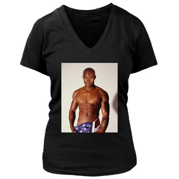 Tyson Beckford Women's Deep V-Neck TShirt