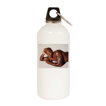 Tyson Beckford White Water Bottle With Carabiner