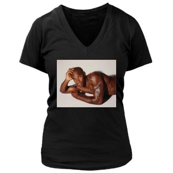 Tyson Beckford Women's Deep V-Neck TShirt