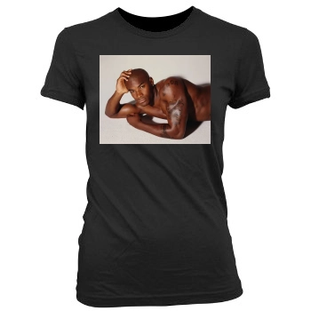 Tyson Beckford Women's Junior Cut Crewneck T-Shirt