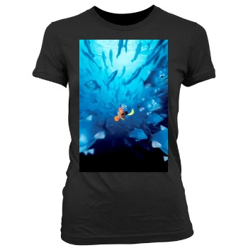 Finding Nemo (2003) Women's Junior Cut Crewneck T-Shirt