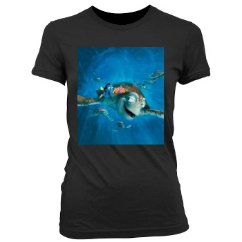 Finding Nemo (2003) Women's Junior Cut Crewneck T-Shirt