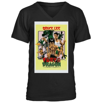 Fury Of The Dragon (1976) Men's V-Neck T-Shirt