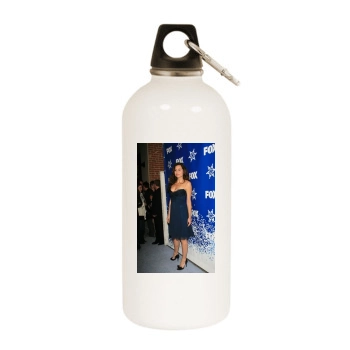 Minnie Driver White Water Bottle With Carabiner