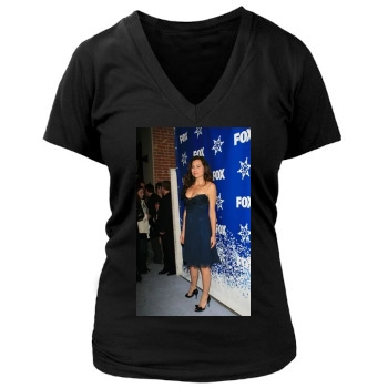 Minnie Driver Women's Deep V-Neck TShirt