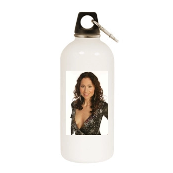 Minnie Driver White Water Bottle With Carabiner